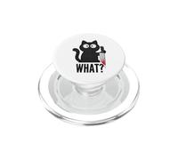 Gatto cattivo con cosa? Umorismo sarcastico per scrivania ufficio PopSockets PopGrip per MagSafe