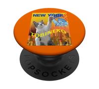 gatto che alza le mani_002 PopSockets PopGrip Adesivo