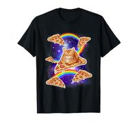 Gatto Che cavalca Una Pizza nello Spazio - Food Lover Pizza Baker Maglietta