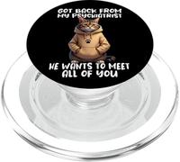 Gatto Che Dice lo Psichiatra Torna Dal Mio Psichiatra PopSockets PopGrip per MagSafe