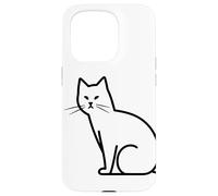 Gatto che disegna il gattino Custodia per iPhone 15 Pro