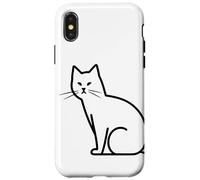 Gatto che disegna il gattino Custodia per iPhone X/XS