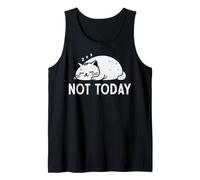 Gatto Che Dorme Non Oggi Divertente Gattino Kitty Donne Ragazze Bambini Canotta