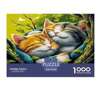 Gatto che fa un pisolino Puzzle 1000 Pezzi Trattori Jigsaw Puzzle Per Adulti Puzzle 1000 Pezzi Difficili Per Adulti Home Giochi Puzzle 70x50cm/1000pcs