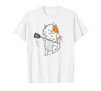 Gatto Che Gioca con la Palla Sport Hobby Pet Maglietta