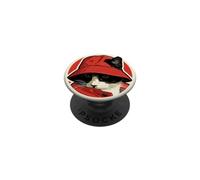 Gatto che indossa un cappello alla pescatora per gli amanti dei gatti, PopSockets PopGrip Adesivo