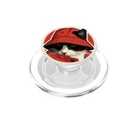 Gatto che indossa un cappello alla pescatora per gli amanti dei gatti, PopSockets PopGrip per MagSafe