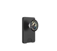 Gatto che legge un libro sotto le stelle, amanti dei gatti, amanti dei libri PopSockets PopWallet per MagSafe