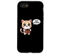 Gatto che piange non vede soldi Divertente Studente rotto Custodia per iPhone SE (2020) / 7/8