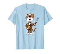 Gatto Che Suona Il mandolino, mandolinista Divertente Maglietta