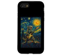 Gatto che suona la chitarra rock star rock and roll amante dei gatti arte Custodia per iPhone SE (2020) / 7 / 8