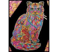 Gatto Colorvelvet Grande Disegno in velluto da colorare 47*35 con set di pennarelli Carioca. 8024238040050