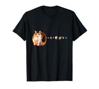 Gatto Come Il Sole Divertente Sistema Solare Astronomia Design Maglietta