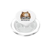 Gatto compiaciuto che possiedo il meme felino di Internet PopSockets PopGrip per MagSafe