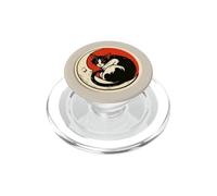 Gatto con luna crescente per gli amanti dei gatti, proprietari di gatti PopSockets PopGrip per MagSafe