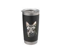 Gatto con Ruth Bader Ginsburg Collare RBG Bicchiere termico in acciaio inox doppia parete