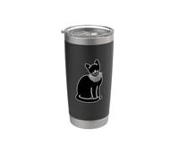 Gatto con Ruth Bader Ginsburg Collare RBG Bicchiere termico in acciaio inox doppia parete