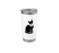 Gatto con Ruth Bader Ginsburg Collare RBG Bicchiere termico in acciaio inox doppia parete