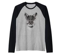 Gatto con Ruth Bader Ginsburg Collare RBG Maglia con Maniche Raglan