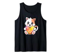 Gatto Cuore Abbraccio Cute Kitty Love Pet Lover Graphic Art Canotta