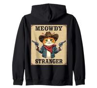 Gatto da cowboy Meowdy Stranger Felpa con Cappuccio