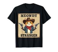 Gatto da cowboy Meowdy Stranger Maglietta
