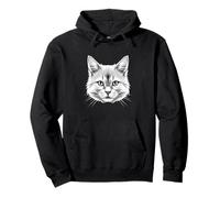 Gatto D'Angora Gatto Angora Bianco Gatti d'Angora Dolci Felpa con Cappuccio