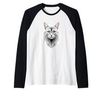 Gatto D'Angora Gatto Angora Bianco Gatti d'Angora Dolci Maglia con Maniche Raglan