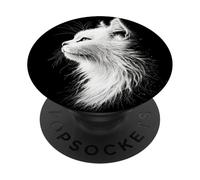 Gatto D'Angora Gatto Angora Bianco Gatti d'Angora Dolci PopSockets PopGrip Adesivo
