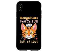 Gatto del Bengala Amante del gattino animale domestico gattino miao gatto leopardo Custodia per iPhone XS Max