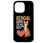 Gatto del Bengala Amante del gattino animale domestico gattino miao gatto leopardo Custodia per iPhone 14 Pro Max