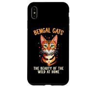 Gatto del Bengala Amante del gattino animale domestico gattino miao gatto leopardo Custodia per iPhone XS Max