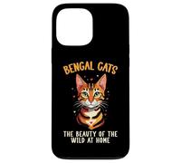 Gatto del Bengala Amante del gattino animale domestico gattino miao gatto leopardo Custodia per iPhone 13 Pro Max