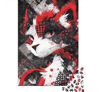 Gatto del caos Puzzle Adulto 1000 Pezzi Decorazione Interna Unica Regalo Per Amore E Amico Gioco EduGattoion Per Gioco Familiare Stress Relief 1000pcs (75x50cm)
