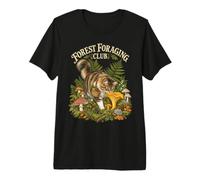 Gatto del Club di Raccolta nel Bosco Vintage Maglietta Premium