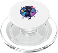 Gatto del fumetto nello spazio Illustrazione Design PopSockets PopGrip per MagSafe