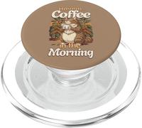 Gatto della foresta norvegese gatto sbornia e tazza di caffè al mattino PopSockets PopGrip per MagSafe