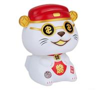 Gatto della fortuna che annuisce con energia solare, accessorio decorativo ecologico per vari spazi