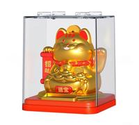 Gatto della fortuna con energia solare per creare un'atmosfera allegra a casa (C)