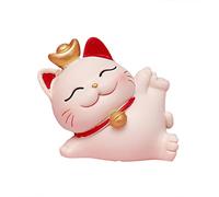 Gatto della Fortuna, Feng Shui Maneki Neko Gatto Fortunato Giapponese Gatto Che Agita Il Braccio Gatto Buona Fortuna Ricchezza Fortuna Gatti Accoglienti Per L'home Office E L'arredamento Dell'auto(#3)