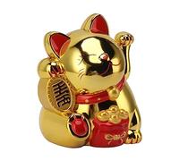 Gatto della Fortuna, Gatto della Fortuna del Braccio Ondulato Elettrico Vivido da 5,5 Pollici in Plastica per la Scrivania del Cassiere 'auto (#1)