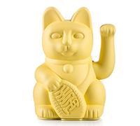 Gatto della fortuna / maneki neko, Plastica, giallo., ca. 15 x 10,5 cm