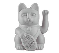 Gatto della fortuna / maneki neko, Plastica, grigio., ca. 15 x 10,5 cm