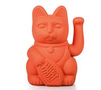 Gatto della fortuna / maneki neko, Plastica, rosa fluo, ca. 15 x 10,5 cm