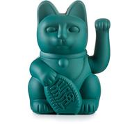 Gatto della fortuna / maneki neko, Plastica, verde., ca. 15 x 10,5 cm