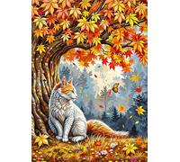 Gatto dell'albero autunnale - Puzzle 700 Pezzi - Puzzle Fai da te 52x38 cm,Intrattenimento Creativo - Puzzle Per Adulti E Tutta La Famiglie