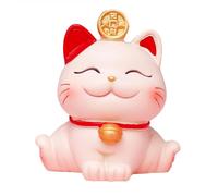 Gatto di Benvenuto, Mini Gatto Cinese Maneki Neko Fortuna Gatto Fortunato Figurine Giapponese Gatto Fortunato Buona Fortuna Ricchezza Gatti(04)