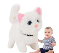 Gatto di gatto miniera elettronica - di peluche sensibile tattile, giocattolo per animali domestici interattivo morbido | elettronico realistico, compagno di rilassante, regalo