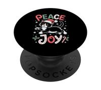 Gatto di Natale Pace Gioia Gattino PopSockets PopGrip Adesivo