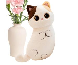 Gatto di peluche, adorabile e spugnoso per microonde per calore e comfort, decorazione realistica e morbida, con profumo di lavanda C